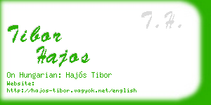 tibor hajos business card