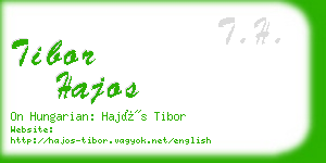 tibor hajos business card